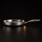 Pure titanium hammered pan
