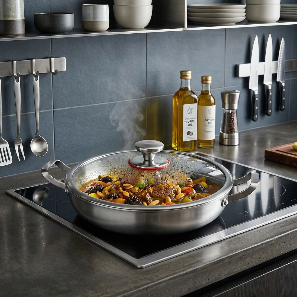 Titanium Sauté Pan with Two Handles