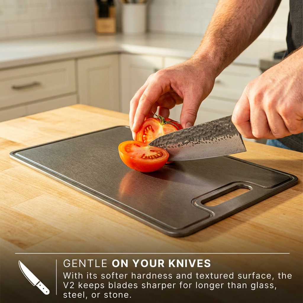 Pure Titanium Cutting Board V2