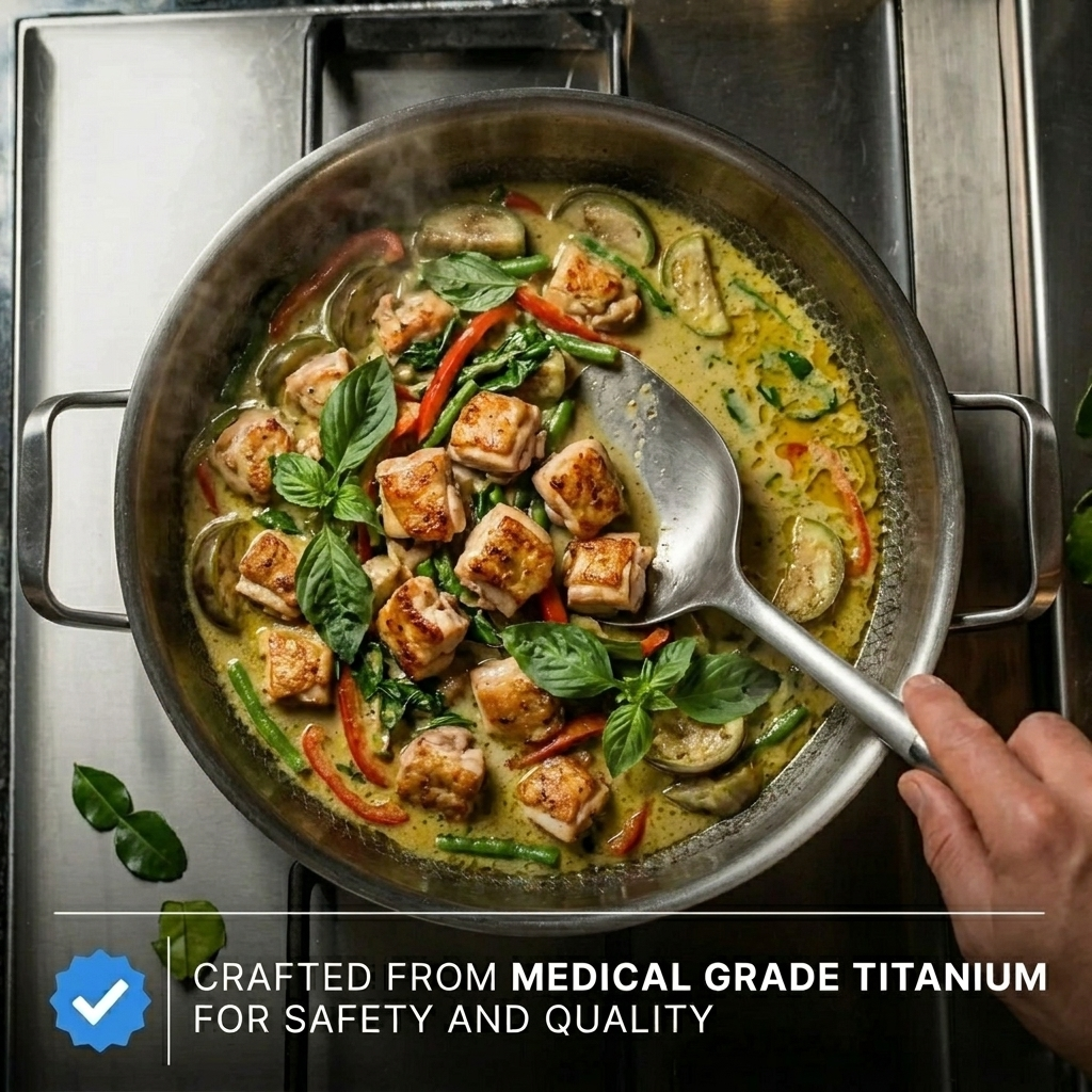 Titanium Sauté Pan with Two Handles