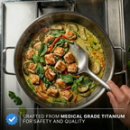Titanium Sauté Pan with Two Handles