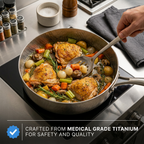 Titanium Hammered Deep Pan