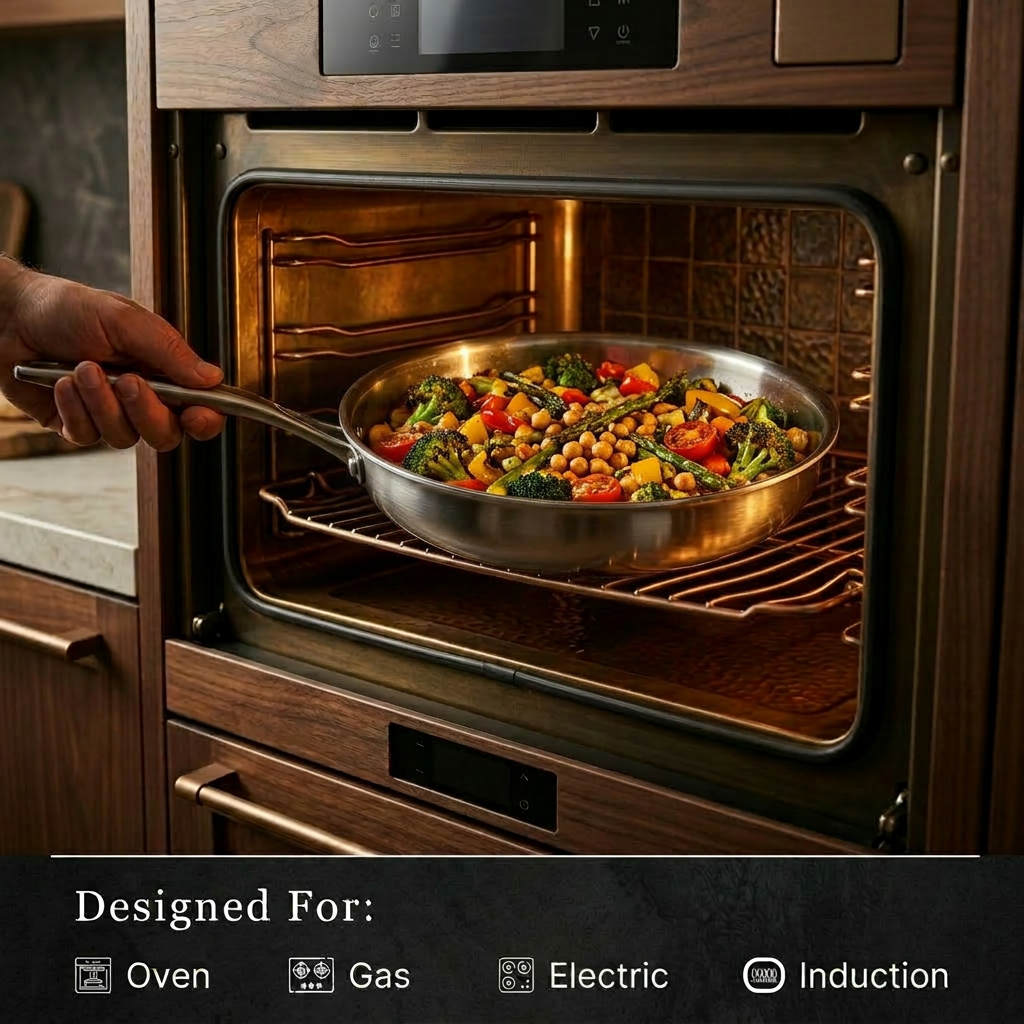 Pure Titanium Pro Hammered Pan