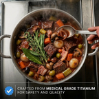 Titanium Deep Braising Pan Pro
